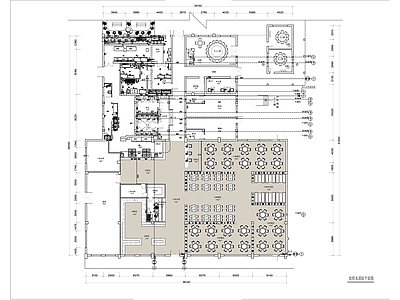 现代中餐厅 户外餐厅 汽车4S店餐厅 施工图