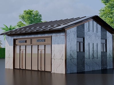 现代新中式其他商业建筑 现代商业街建筑 商业裙房 商铺