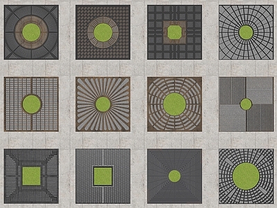 现代其他其它地面 现代树池树篦子