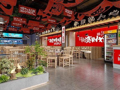 原木烧烤店 火锅店 烧烤店 烤肉店