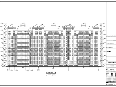 现代住宅楼建筑 自建房 施工图