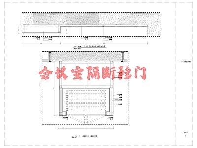 现代门节点 隔断移 活动隔断 施工图