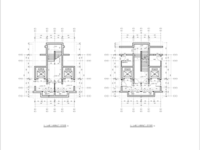 现代住宅楼建筑 住宅楼电梯 施工图