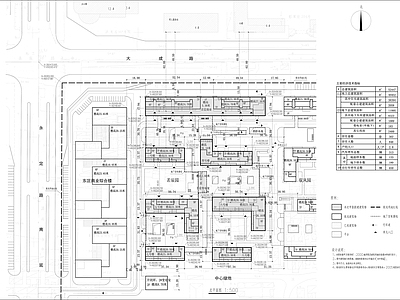 现代住宅楼建筑 住宅区总图 施工图