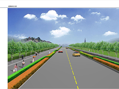 其他道路绿化 道路绿化种植设计 施工图