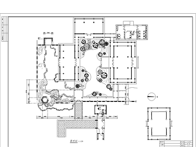 中式庭院 古典 园 施工图