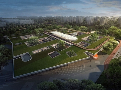现代学校建筑 阿科米星 中学 方 施工图