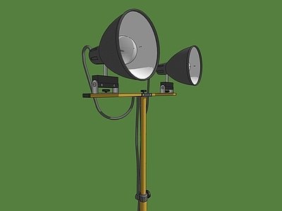 现代其他灯具 审问灯 强光灯 插座