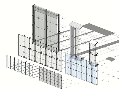 现代建筑材料 玻璃幕墙 建筑幕墙 幕墙组合 幕墙