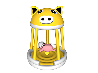 游乐设施 斗猪机 欢乐斗猪