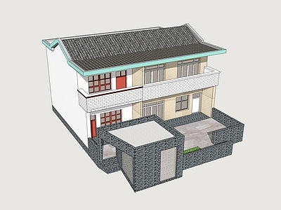 现代乡村民房 民居改造 自建房 乡村别墅 民房改造设计