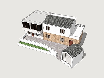 现代乡村民房 民房改造 自建房 民居改造设计 乡村别墅