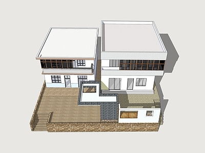 现代乡村民房 民房改造 民居建筑设计 自建房 乡村别墅