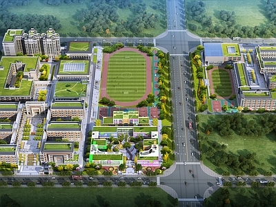 复古学校建筑 中小学幼儿园全套 施工图