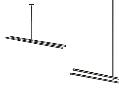 现代吊灯 现代简约 简约 条形
