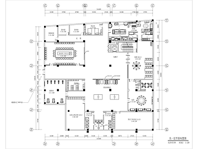 现代办公室 现代办公室平面图 施工图