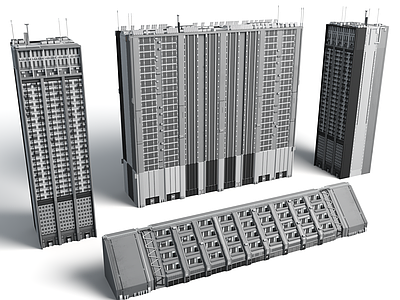 现代其他建筑外观 Cityscap 科幻城市 赛博朋克风格 未来科幻建筑