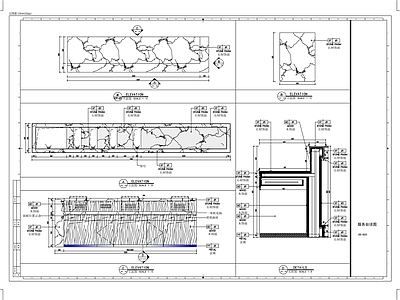 现代极简家具节点详图 节点 柜体节点 服务台节点 施工图