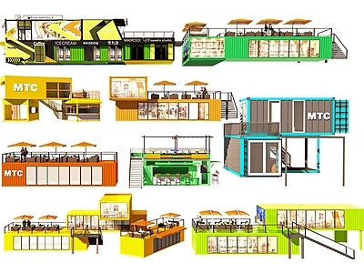 集装箱建筑 装配式餐饮 店铺组装房 民宿驿站