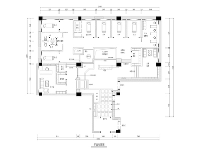 现代新中式美容院 330㎡SPA 养生馆 施工图