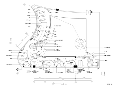 现代美容院 470㎡SPA 美发 施工图