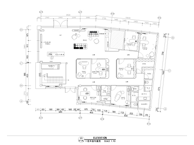 现代美容院 530㎡ 医美整形 施工图