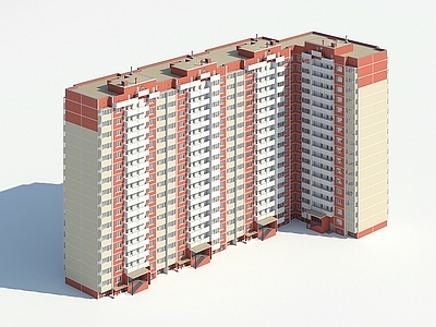 现代简约高层住宅 办公大楼 公租 多层 商业