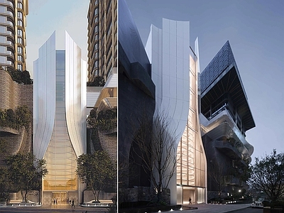 现代售楼处建筑 现代售楼处 示范区 观宸 观音桥 重庆豪宅