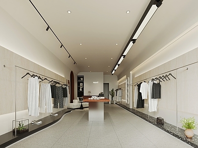 现代服装店 现代简约女装店 现代简约服装店 现代中古风服装店
