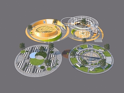 现代口袋公园 景观公园 口袋公园 儿童活动区景观