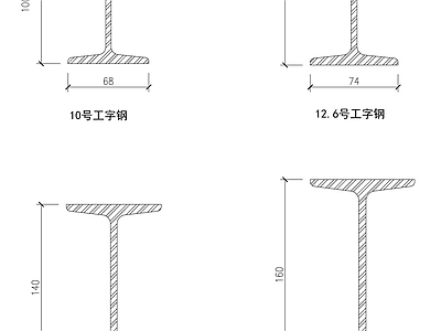 钢结构 工字钢 吊顶 抗震加固 桁架 夹层 施工图