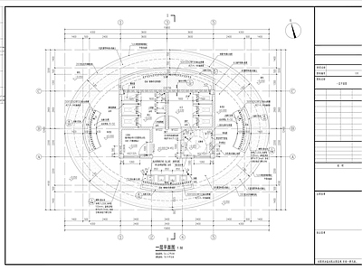 现代公厕 城市公园圆形公厕 施工图