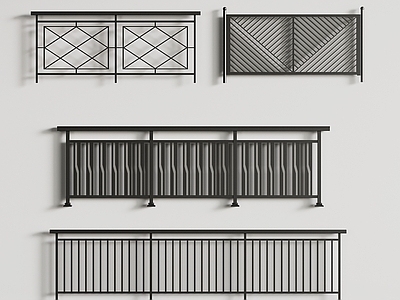 现代栏杆 铁艺