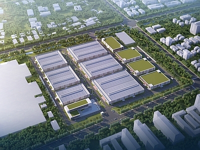 现代厂房 厂房 工业园 物流园