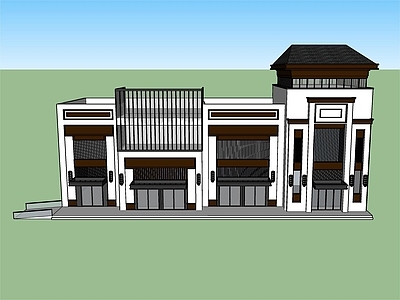 新中式中式其他商业建筑 会所 商业 底商