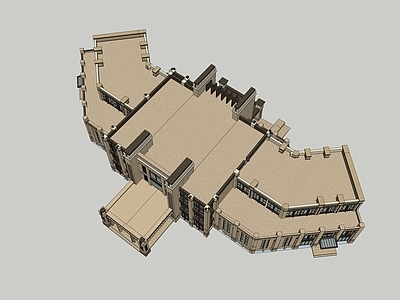 欧式简欧售楼处建筑 artdeco 商业 会所 售楼处