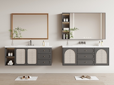 法式复古浴室柜 法式复古浴室柜 镜柜