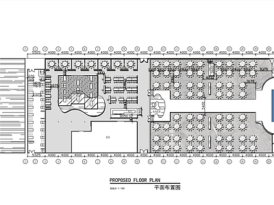 现代其他餐饮空间 婚礼宴会厅 平面布置图 施工图