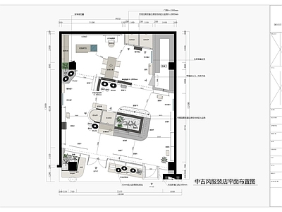 现代中古服装店 服装店 中古风 万达商场 万达服装店 买手店设计 施工图