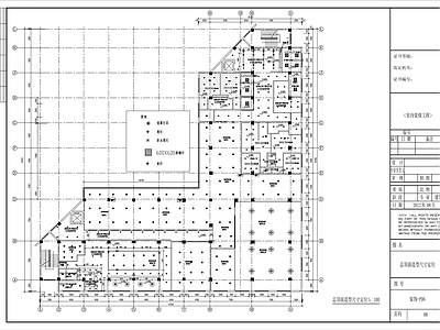 现代健身房 1300平 身俱乐部 施工图