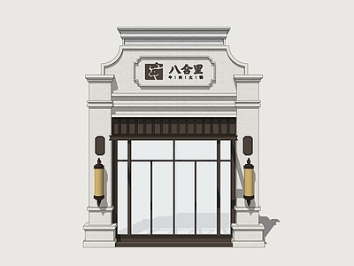 欧式其他商业建筑 欧式门头 欧式商业门面