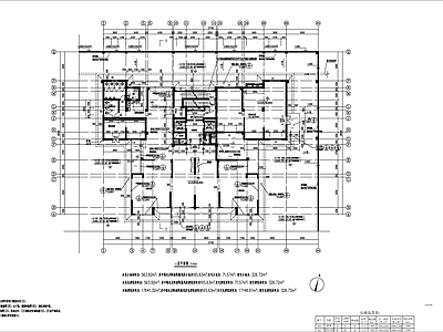 现代新中式住宅楼建筑 高层住宅建施图 棚户区改造 施工图