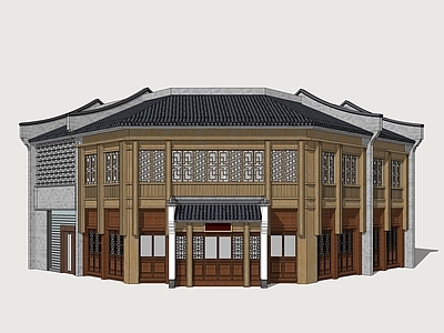 新中式其他商业建筑 商业建筑单体