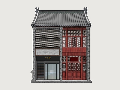 新中式其他商业建筑 商业建筑单体 民俗步行街 商业步行街
