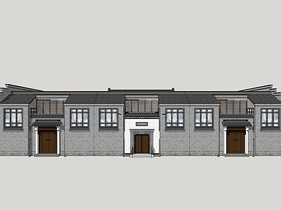 新中式其他商业建筑 商业单体 商业组合