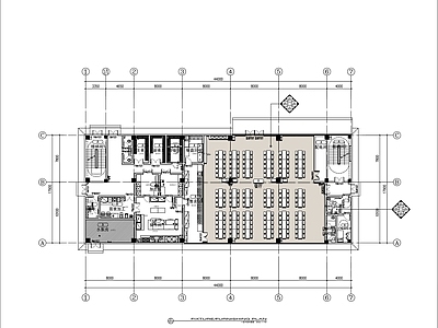 现代食堂 园区 员工餐厅 食堂 施工图