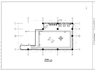 现代其他休闲娱乐空间 室内游泳馆装修图 施工图 休闲娱乐空间