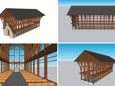 现代简欧教堂建筑 教堂