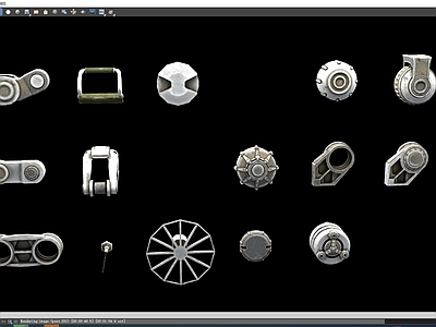 工业设备 现代科幻机甲配件