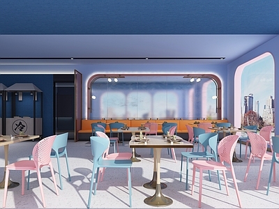 现代自助餐厅